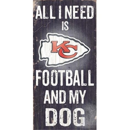 Fan Creations Fan Creations N0640 Kansas City Chiefs Football And My Dog Sign N0640-KCC